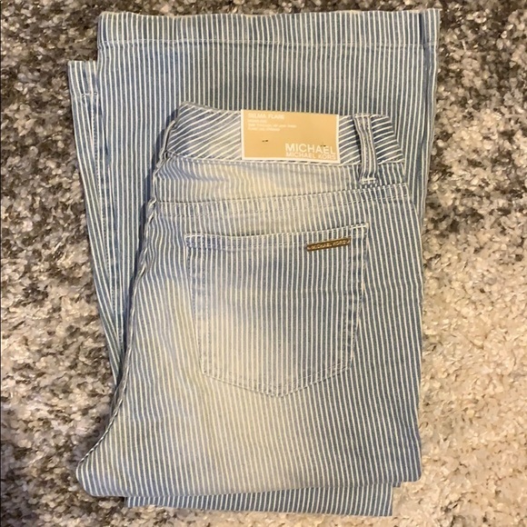 NWT Michael Michael Kors Selma Flare Hi Rise Jeans - Picture 6 of 6